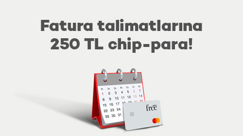 Ocak’ta fatura talimatlarına 250 TL chip-para